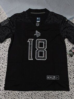 Minnesota Vikings (NFL) #18 Black Jersey